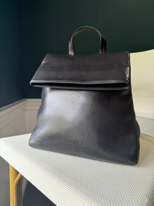 Chanel All leather Too handle Backpack