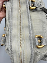Load image into Gallery viewer, Louis Vuitton Neo Cabby Grey Denim MM bag with strap