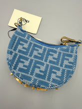Load image into Gallery viewer, Fendi nano Fendigraphy blue denim top handle - NWT