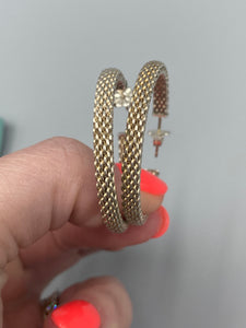 Tiffany and Co. Mesh Hoop earrings