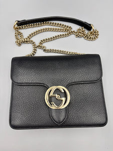 Gucci Interlocking black crossbody
