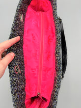 Load image into Gallery viewer, Chanel Tweed Ligne Cambon tote with pink interior