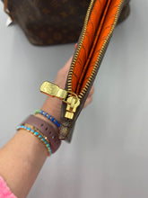 Load image into Gallery viewer, Louis Vuitton Neverfull MM monogram with tangerine with pouch
