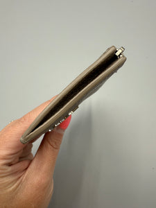 YSL grey card holder long