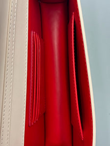 Christian Louboutin Loubi54 Leche (milk color) crossbody on chain