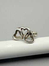 Load image into Gallery viewer, Tiffany &amp; Co. Triple Heart ring - size 6.5-7