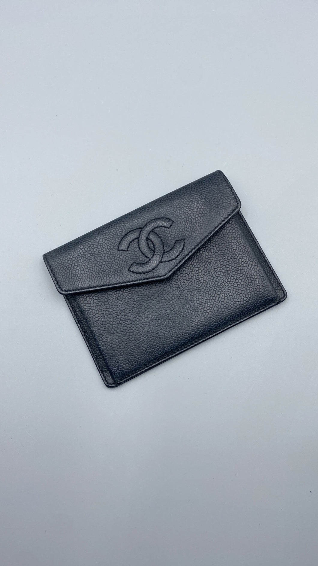 Chanel Timeless CC Caviar flap wallet/cardholder