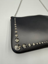 Load image into Gallery viewer, Christian Black loubila studded clutch