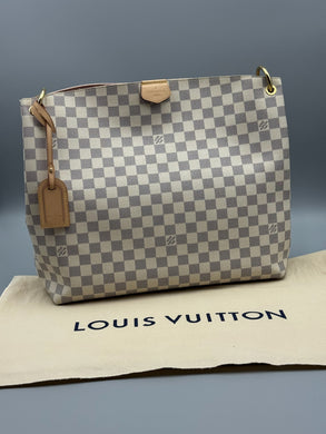 Louis Vuitton Graceful MM azur with rose ballerine interior