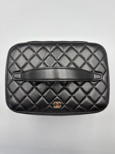 Chanel Caviar Quilted Large Vanity Pouch Black