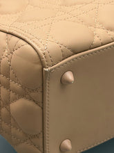 Load image into Gallery viewer, Christian Dior Ultra Matte Monochrome Cannage Medium Lady Dior tote with strap