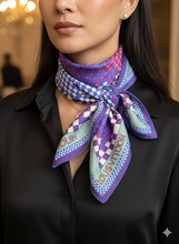 Load image into Gallery viewer, Louis Vuitton Lmt Ed Damier Multicolor silk scarf