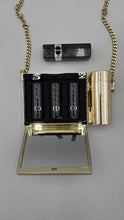 Load image into Gallery viewer, Christian Dior makeup gold clutch