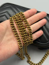 Load image into Gallery viewer, Gucci Triple Compartment Black Marmont crossbody on chain