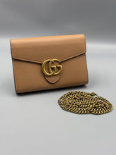 Load image into Gallery viewer, Gucci GG Marmont beige wallet on chain