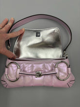 Load image into Gallery viewer, Gucci pink Irredescent Horsebit shoulder bag