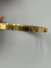 Load image into Gallery viewer, Cartier 18k yellow gold Small Love Bracelet - size 15