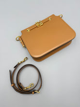 Load image into Gallery viewer, Fendi Vitello King Luxor Fendi Touch Shoulder Bag Caramello