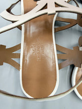 Load image into Gallery viewer, Hermes white Karlotta sandals - size 37