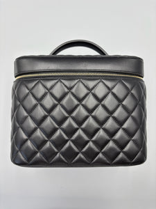 Chanel Caviar Quilted Large Vanity Pouch Black