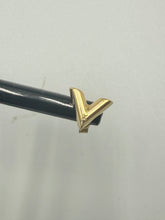 Load image into Gallery viewer, Louis Vuitton Gold Essential V earring studs