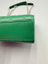 Load image into Gallery viewer, YSL Medium Emerald Green Cassandre flap on chain