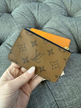 Load image into Gallery viewer, Louis Vuitton Romy card wallet reverse monogram