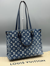 Load image into Gallery viewer, Louis Vuitton OntheGo MM Dark Denim Bleu tote