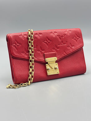 Louis Vuitton Saint-Germain Red Empreinte monogram bag