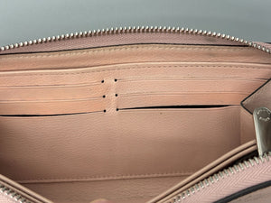 Louis Vuitton Zippy mahina wallet pink