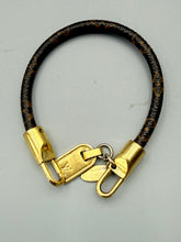 Load image into Gallery viewer, Louis Vuitton monogram bracelet with luggage tag charm