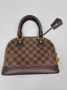 Louis Vuitton Alma BB ebene with strap