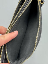 Load image into Gallery viewer, Louis Vuitton double Pochette Black bicolore with strap