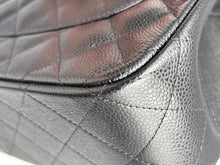 Load image into Gallery viewer, Chanel Double Flap Jumbo caviar with silver hardware