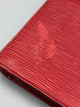Load image into Gallery viewer, Louis Vuitton red Epi Montaigne pouch (added strap)