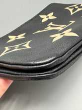 Load image into Gallery viewer, Louis Vuitton double Pochette Black bicolore with strap
