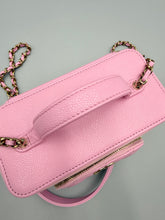 Load image into Gallery viewer, Chanel Small Pink Caviar Business Affinity Top Handle Vanity Case with Chain