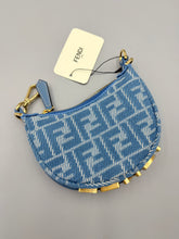 Load image into Gallery viewer, Fendi nano Fendigraphy blue denim top handle - NWT