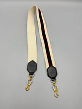 Load image into Gallery viewer, Gucci Black Calfskin Web Crystal Butterfly Stripe Small Totem with strap