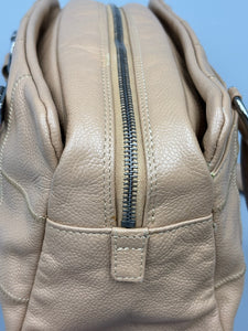 Chanel beige Whipstitch quilted shoulder tote