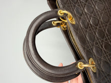 Load image into Gallery viewer, Christian Dior Brown Lady Dior Calfskin Large with Dior strap