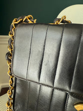 Load image into Gallery viewer, Chanel Vintage Jumbo Vertical Ligne Lambskin chain bag