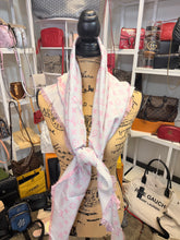 Load image into Gallery viewer, Louis Vuitton Pink silk striped scarf with box