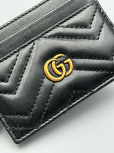 Load image into Gallery viewer, Gucci Black Marmont Half Moon crossbody on chain plus wallet