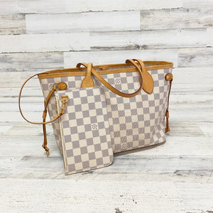 Louis Vuitton Neverfull PM azur with pouch