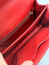 Load image into Gallery viewer, Miu Miu Confidential quilted red bag on chain