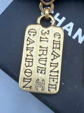 Load image into Gallery viewer, Chanel Rue Cambon Tags drop earrings