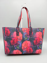 Load image into Gallery viewer, Christian Louboutin Small Cabata Paris Red Floral tote with pouch