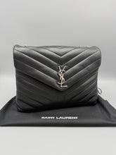 Load image into Gallery viewer, YSL Medium LouLou black with SHW chain bag