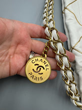 Load image into Gallery viewer, Chanel 22 White Hobo limited edition chain link with pouch